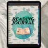 Brilliantine Press Reading Journal FREEBIE in a tablet for interactive use.