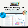 PLR Summer Reading List BINGO Spreadsheet